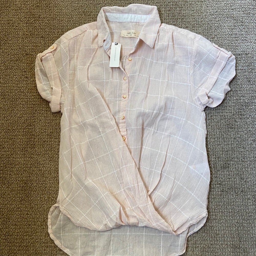 NWT Anthropologie Isabella Sinclair shirt - XS - Picture 8 of 8